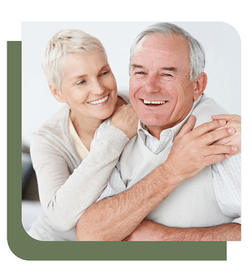 Happy elderly couple